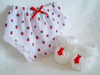Dolly Togs Strawberry Panties Shoes Reborns Premature 13-14 33-36 Cm Dolls 1587 Dolly Togs Strawberry Panties Shoes Reborns Premature 13-14 33-36 Cm Dolls 1587