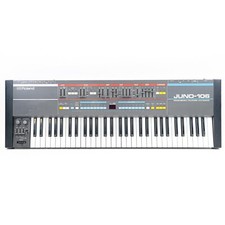 1985 Roland Juno 106 61-Key Polyphonic Keyboard Synthesizer  Serviced 