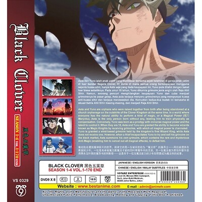 New Black Clover Anime Complete Season 1-4 END) English