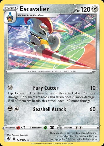 Pokemon Escavalier (124/202) Darkness Ablaze LP