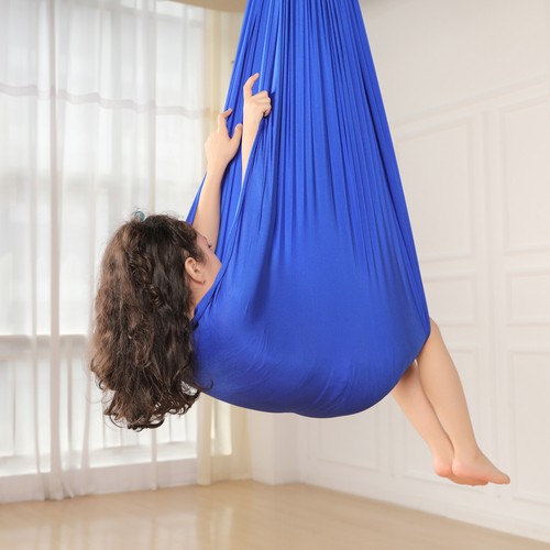 Columpio para niños hamaca interior yoga terapia niños autismo 280x150cm DE - Imagen 15 de 88