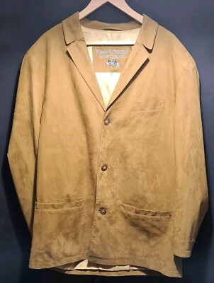 Vintage Roman Rothchild Of Switzerland Brown Suede Amaretta Jacket Size: L