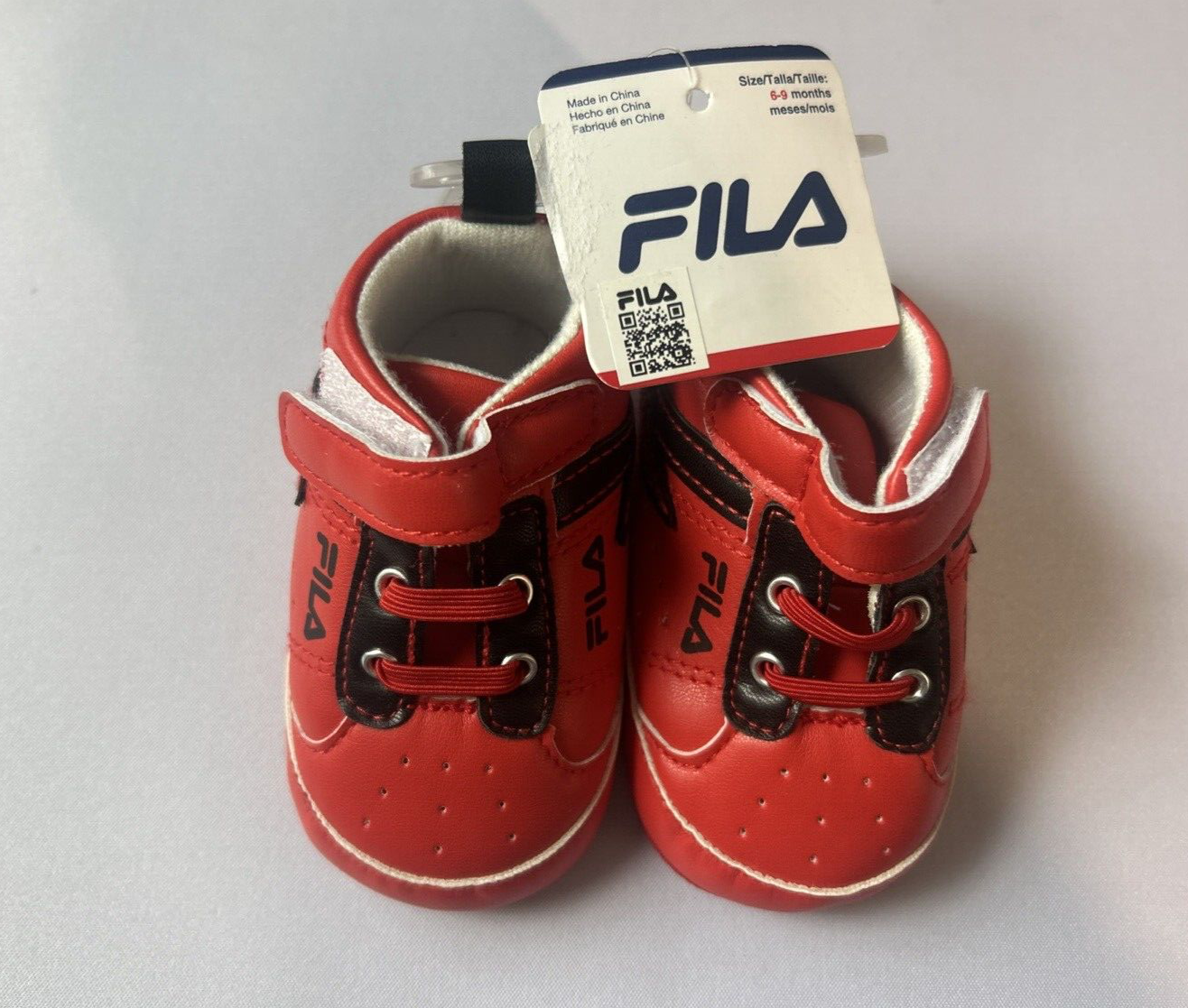 PONY FILA PRE WALKER SCARPE CULLA NEONATO BAMBINO RAGAZZI SNEAKERS ALTE 6 9 mesi