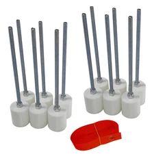 12 Weave Pole pegs with 24" Spacer, Dog Agility Equipment, Cut Your Own Poles