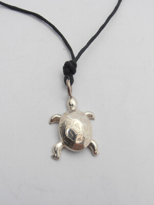 Cozzi Gioielli Turtle Pendant Sterling Silver 925 Charm Tortoise Reptile