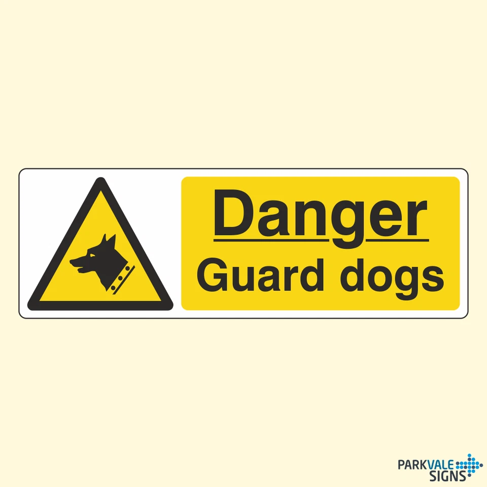 LASTING IMPRESSIONS (SIGNS) LIMITED Danger Guard Dogs Signs
