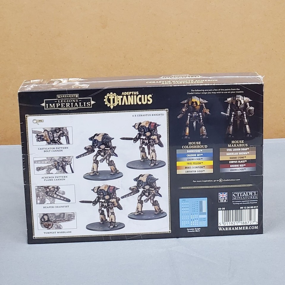 Legions Imperialis - Chevaliers Cerastus : 1x Acheron & 1x Castigator | Warhammer Epic 40,000 | Figurines Neuves
