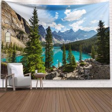 Scenery Wall Hanging Forest Blanket Throw Wall Art Home Tapestry Bedspread Large