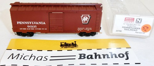 Pennsylvania Railroad 603125 40´ Boxcar Micro Trains Line 20780 N 1:160 OVP ∆52å | Zustand: Gebraucht