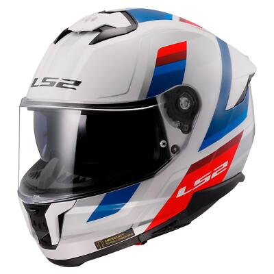 LS2 FF808 STREAM II FULL FACE ECE22.06 ACU DUAL VISOR MOTORCYCLE HELMET VINTAGE