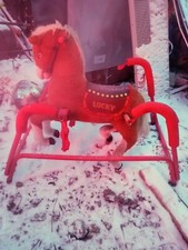 Rockin' Rider Lucky Talking Plush Spring Horse,Brown,40.00 x 24.00 x 38.00 In...