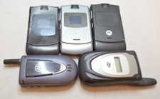 Vintage Original Motorola Razr Razor V3 Flip Cell Phone Lot