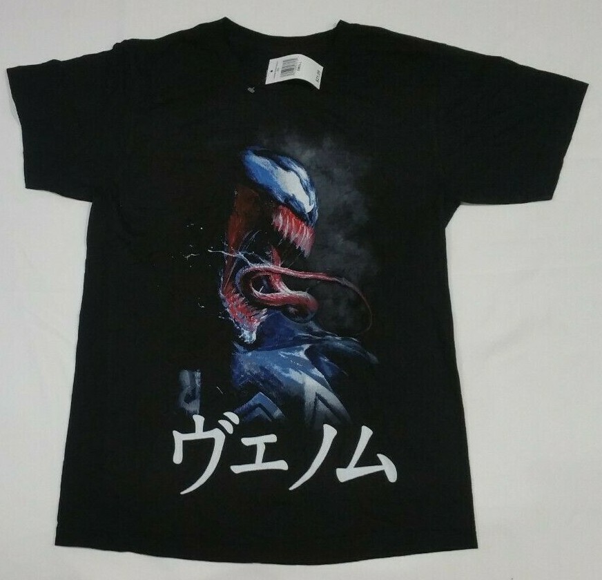 Marvel Venom Japanese Kanji Character Mens Graphic T Shirt S M L