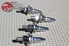 Hot Rat Street Rod Custom Car Truck Chrome License Plate Frame Fasteners Bolts