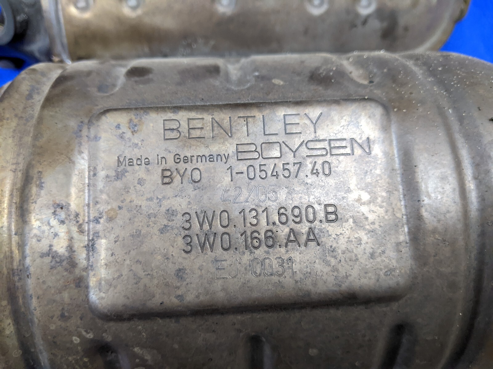 oem Bentley Continental Flying Spur exhaust pair manifold primary downpipes