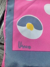 Vera Neumann Scarf. PINK, WHITE, YELLOW, GREY