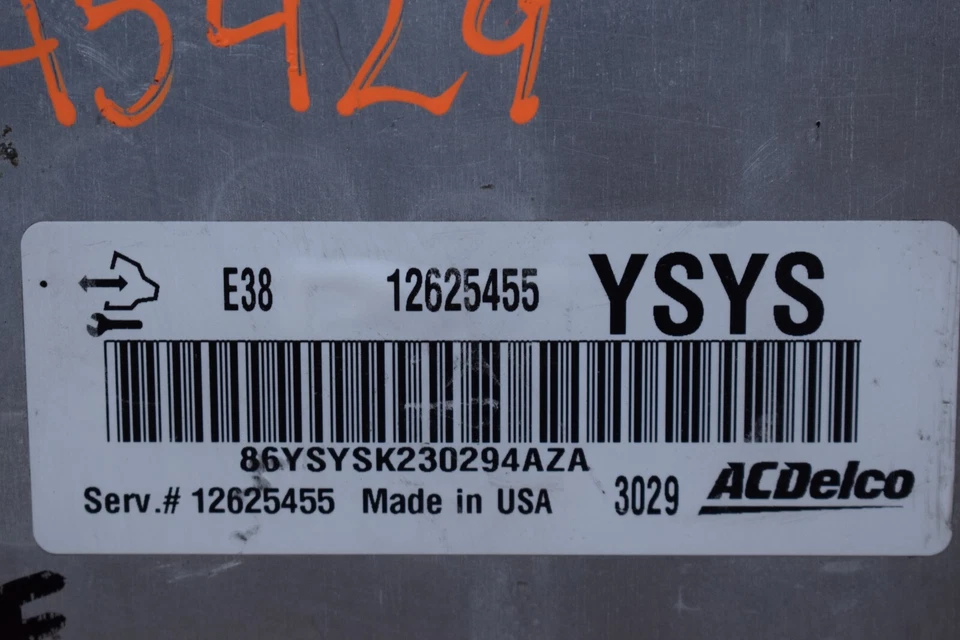 2009 2010 CHEVROLET TAHOE ENGINE COMPUTER MODULE ECU ECM 12625455 YSYS OEM - Image 2 of 4