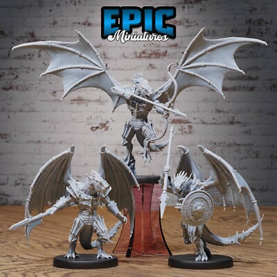 Epic Miniatures Fantasy 28mm EVIL DRAGONBORN Dungeons and Dragons DnD Miniatur