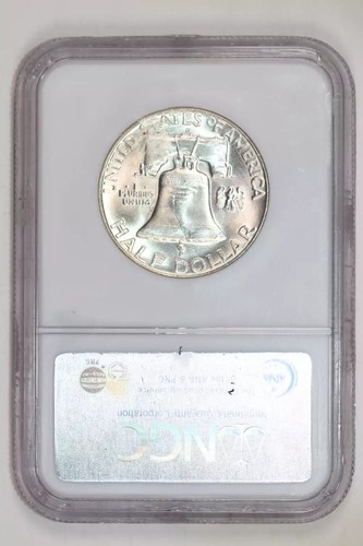 1961-D FRANKLIN HALF DOLLAR NGC MS65 FBL - Picture 2 of 2