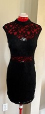 New With Tags B Darlin Size Medium Black See Thru Lace Cocktail Party Dress