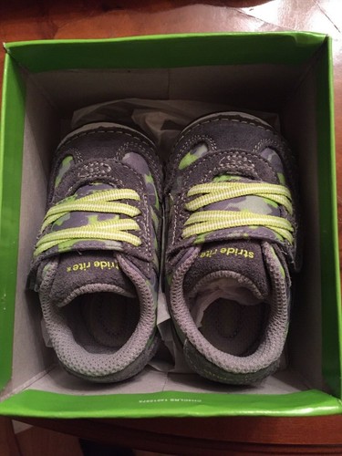 STRIDE RITE 3 M New In The Box HAMMETT Toddler CAMO GREY / GREEN Shoes - Picture 2 of 7