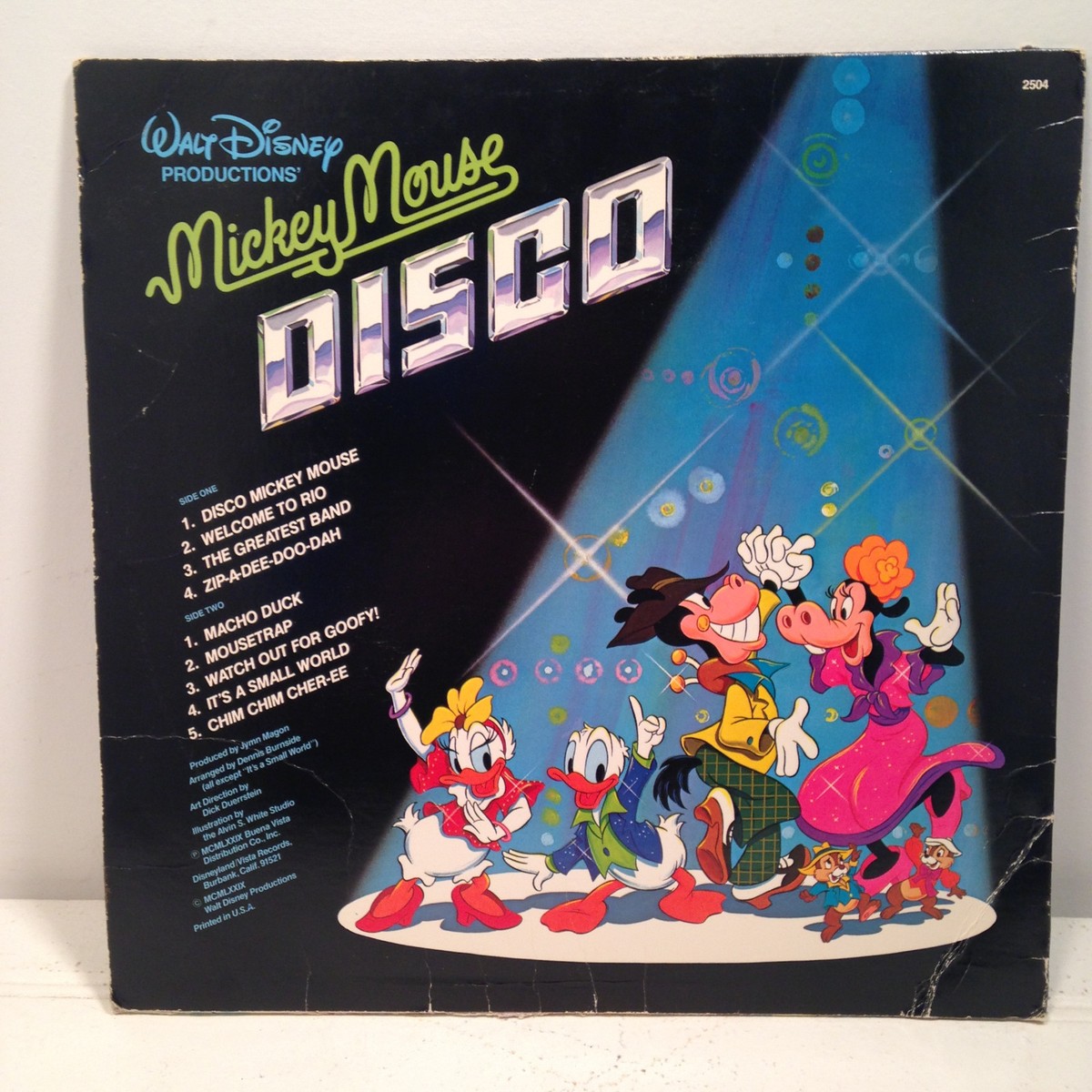1979 Walt Disney MICKEY MOUSE DISCO 33RPM Lp Record #2504 | eBay