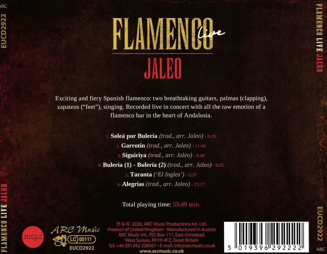 JALEO FLAMENCO LIVE NEW CD