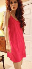 Hot Pink Fuschia The Limited Sz 0 S Silky Chemise Slip Dress Gown Nightgown