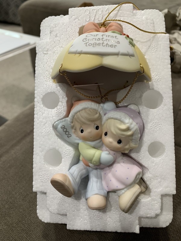 precious moments figurines, Our First Christmas Together # 104207