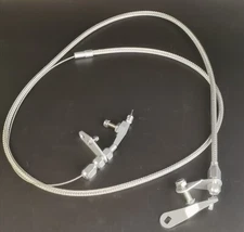 Stainless Braided Kick Down Cable Transmission Kickdown Fits Ford C4 C-4 Detent