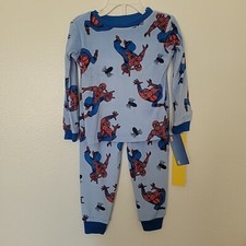 Marvel SPIDERMAN Pajamas Pjs 2 Piece Set Boys Super Soft Size 4