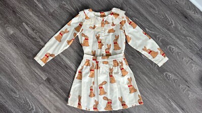Mini Rodini Bunny SET Long Sleeve Dress 128-134 5-6Y NEW!! | eBay