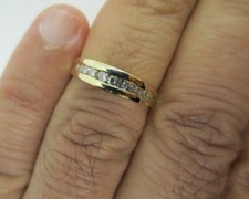 14K Gold Diamond Wedding Band Diamond 3/4 Carat F-VS1  3.40 Grams Value 4,950