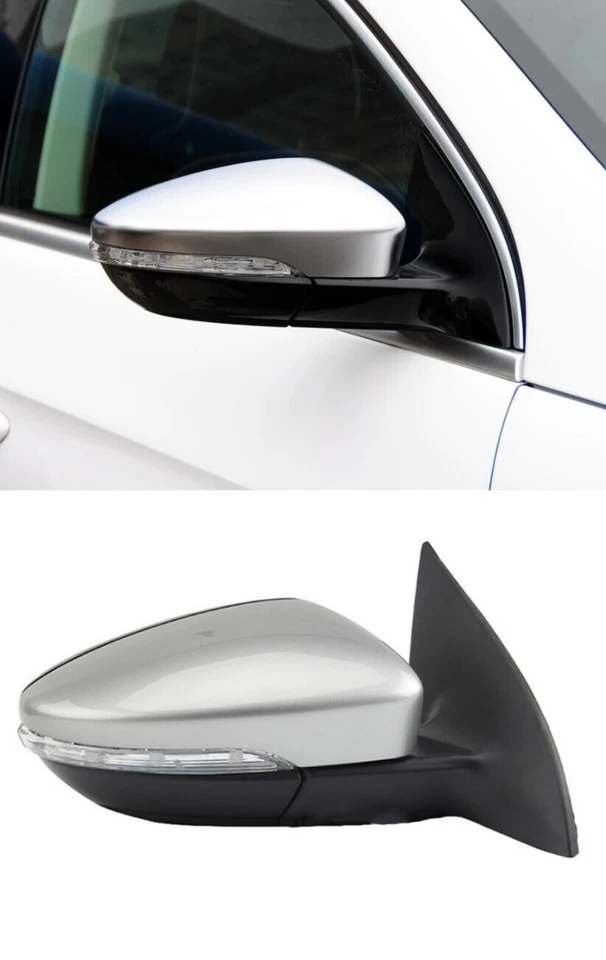 For 10-13 Volkswagen CC 990 Sedan Side View Mirror Assembly 13 Pins Silver Right — 第 3/3 张图片