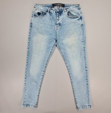 John Richmond Mens Jeans Blue W40 L29 Stretch Denim It's Only Rock N Roll