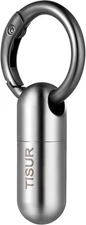 Micro Keychain Pill Holder, Titanium Waterproof Pill Case, Portable Tiny Organiz