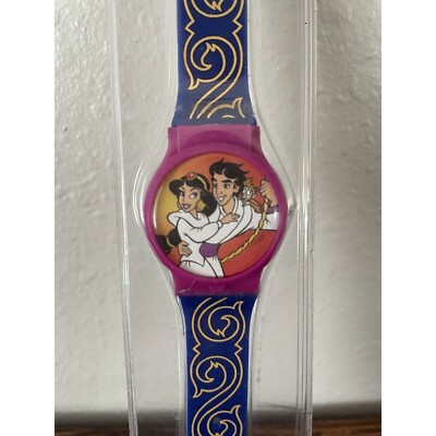 Vintage Disney Aladdin Purple & Blue Kids Watch Jasmine New  display picture 2