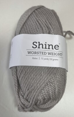 KNIT PICKS Yarn-SHINE WORSTED. 1pk. ROBOT. I combine shipping, see details.