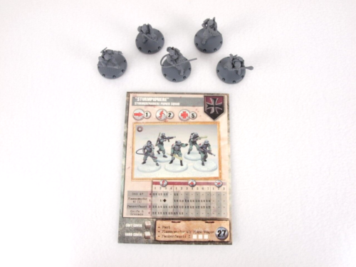 Dust Tactics Sturmgrenadiere Pioner Squad Sturmpioniere Miniatures + Card FFG - Picture 1 of 5