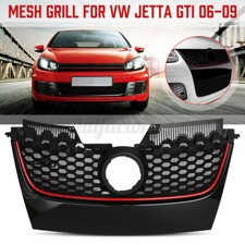 Front Center Honeycomb Mesh Front Bumper Grille For VW Golf MK5 GTI GLI Style