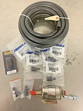 LS Swap Fuel Pressure Regulator Kit with Fragola 6AN Fittings 20' Fuel Line 3/8
