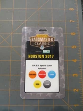 B.A.S.S. 2017 Houston Bassmaster Classic Credential Badge - 3 x 5 inch