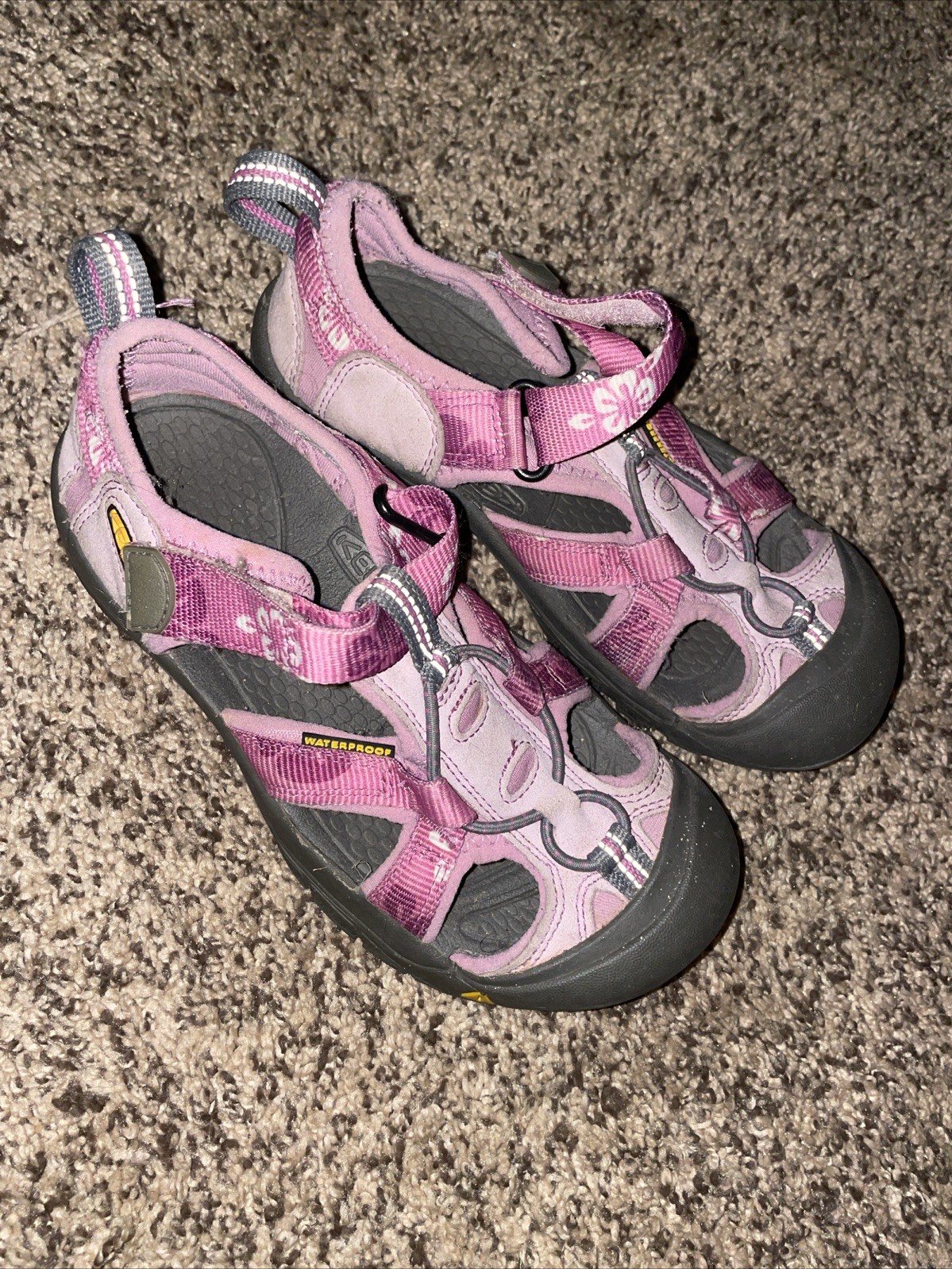 SANDALI KEEN LAVABILI GIOVANI RAGAZZE ROSA FLOREALE ?TAGLIA 2