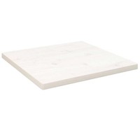 Tischplatte Weiß 40X40X2,5 Cm Massivholz Kiefer Quadratisch