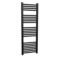 Black Towel Rail Radiator Designer Heated Bathroom Warmer 400mm x 1200mm