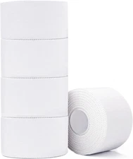 Athletic Tape,5 Pack White Sports Tape,Very Strong No Sticky Residue Wrist Ankle