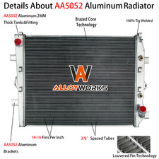 Radiator 4 Row fit 2011-2016 Silverado GMC Sierra 2500 3500 HD 6.6L Duramax LML
