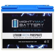 Mighty Max 12V 35AH U1 Lithium Replacement Battery for Pride SC64 Revo 4