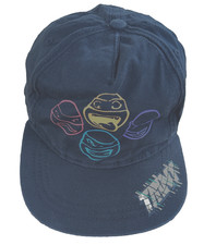 Nickelodeon Genuine TMNT TEENAGE MUTANT NINJA TURTLES Hat Cap Snapback Black 8 