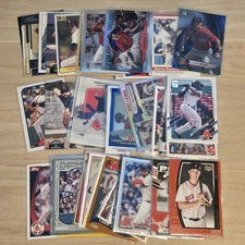 Boston Red Sox Baseball Card Lot 50 Cards HOF Betts Ortiz Duran Inserts Color